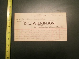 G L Wilkinson Davenport Iowa 1904 Letterhead 1594 - Picture 1 of 1