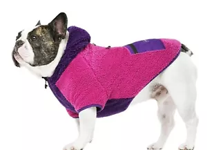 New Canada Pooch Cool Factor Hoodie 20 Inch Pink Purple Fleece - Picture 1 of 6