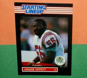 1989 ANDRE TIPPETT New England Patriots Kenner Starting Lineup card - Picture 1 of 2