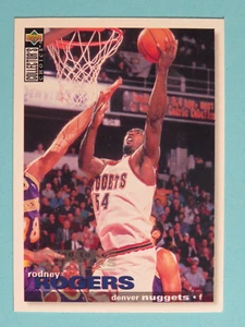 Upper Deck Basketball TRADING CARD 1995-1996 RODNEY ROGERS, Denver Nuggets #39 - Picture 1 of 2