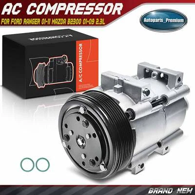 AC Compressor with Clutch for Ford Ranger 01-11 Mazda B2300 01-05 07-09 B4000 - Image 1 of 4