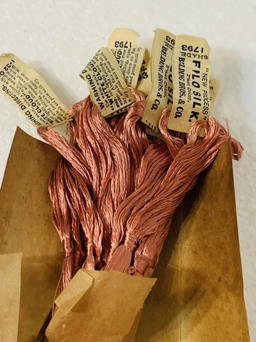 Antique Belding Bros FILO FLOSS Embroidery Floss - Shade 1793 ~ ONE SINGLE SKEIN Cover