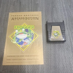 FROGGER Atari 400/800/XL/XE Game cartridge W/ Manual - Picture 1 of 6