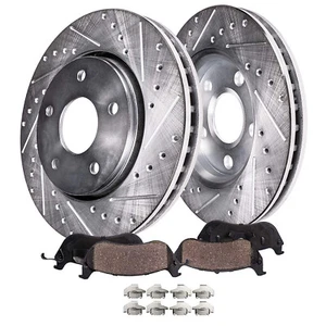 Pastillas de freno rotores perforados delanteros 11,81" 300 mm para Honda Accord Acura CL TL TSX - Imagen 1 de 1