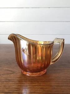 Vintage Marigold Carnival Glass Lustre Small Jug - Picture 1 of 7