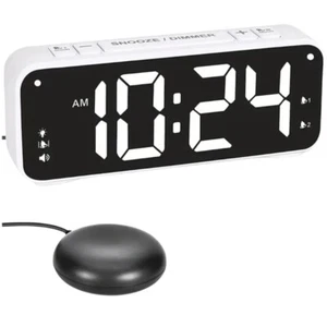 Strong Vibration Wake Up Alarm Clock with Bed Shakers Multiple USB Interfaces - Picture 1 of 10