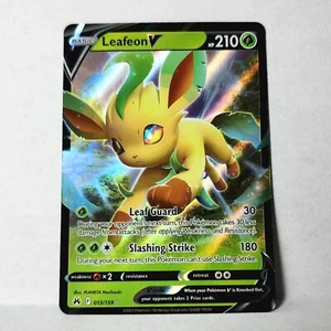 Leafeon V 013/159 Ultra Rare Holo Crown Zenith Pokemon TCG  - Picture 1 of 6