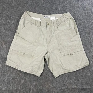 Columbia Men's Cargo Shorts Size 34x30 Beige Pockets Hiking Outdoors - Picture 1 of 8
