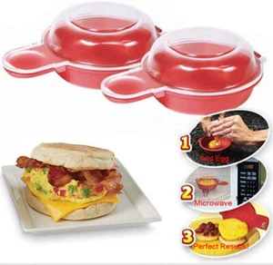 Easy Eggwich Microwave Egg Cooker Poacher Saves Time Eggs Made Easy Cooking 2pGT - Picture 1 of 9