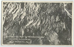 Berks Co PA Cathedral Chamber Crystal Cave Vintage Postcard - Picture 1 of 2
