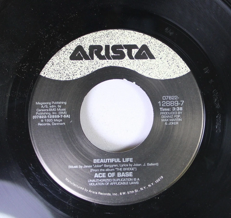 90's 45 Ace Of Base - Beautiful Life / beautiful life on Arista - Image 1 of 2