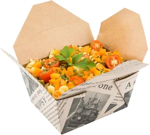 Bio Tek 30 Unzen Take Out Boxen 50 to Go Brotdosen - Tab-Lock Verschluss Wärme-Werkzeug - Bild 1 von 12