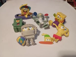 Kinder Mahlzeit Spielzeug aus verschiedenen Restaurants, Sponge Bob, 7 Stück - Bild 1 von 2