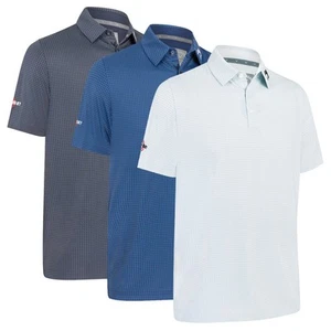 Callaway Golf Mens 2025 Odyssey Print Moisture Wicking Stretch Golf Polo Shirt - Picture 1 of 9