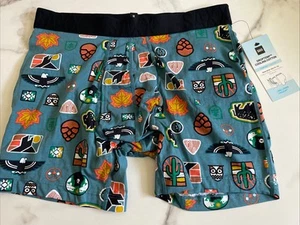 New SAXX Mens Boxer Brief Underwear Ballpark Pouch Temp Drop Cool Cotton Size La - Picture 1 of 8