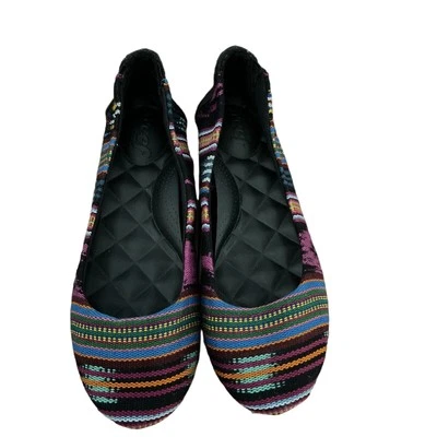 Reef Tropic Women Size 6 MultiColor Black Slip Ons Flats Shoes Quilted Foam New - Image 1 of 4