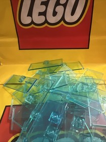 LEGO 1x3x6 Transparent Blue Door (10 pieces) #80683