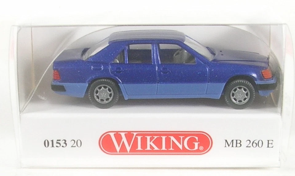 Mercedes-Benz 260 E (Blu-Metallico) 1984-93 1:87 Wiking - Immagine 1 di 1