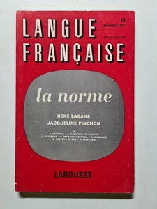Langue French: La Standard René Lagane Jacqueline Pinchon Condition Correct - Picture 1 of 2