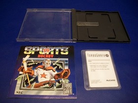 NEC TurboGrafx-16 Game ~ TV SPORTS HOCKEY ~ Complete ~ Tested  Works Great!