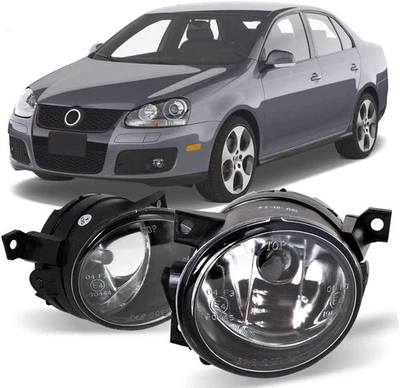 2PCS Clear Glass Fog Lights For 2002-2005 AUDI A4(8E2/8E5)/2007-2008 AUDI RS4 - Imagem 1 de 4