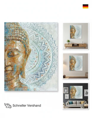 Hjjdiyes Diy Malen Nach Zahlen Erwachsene Buddha Malen Nach Zahlen Buddha Bild M - Bild 1 von 2