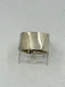 Tiffany & Co Sterling Silver Frank Gehry Wide Band Torque Ring Sz 6 15.5g - Picture 1 of 13