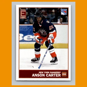 Anson Carter #96 2003-04 Pacific Exhibit Yellow Backs New York Rangers Hockey - Picture 1 of 3