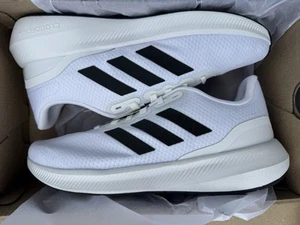Adidas - Scarpa Run Falcon 3.0 Uomo, Bianco/Nero/Bianco - Taglia 8 - Nuova - Foto 1 di 6