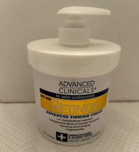 New Advanced Clinicals Retinol Advanced Firming Cream Fragrance Free 16 oz - Picture 1 of 2