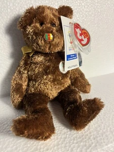 Ty Beanie Baby FIFA 2002 World Cup Bear Representing Cameroon - Picture 1 of 7
