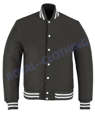 New Varsity Letterman Vintage baseball All Wool Bomber style Jacket Sizes XS~7XL - Image 1 of 2