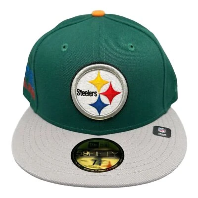 Gorra ajustada New Era Pittsburgh Steelers Electrolyte XIII SB 59Fifty talla 7-3/8 Foto 1 de 4