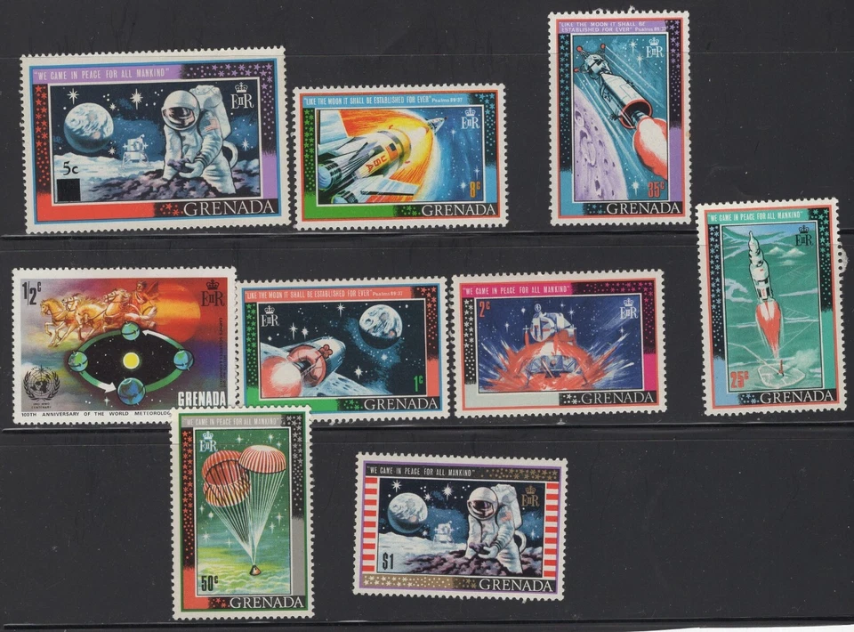 Grenada - Scott 328 - 336 - Space. Set Of 9. MNH.   #02 GREN328s9 - Image 1 of 1
