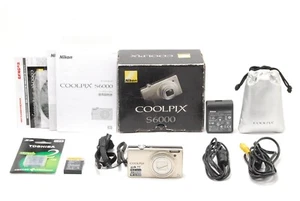 Read 【AS-IS w/Box】 Nikon COOLPIX S6000 14.2MP Compact Digital Camera From JAPAN - Picture 1 of 12