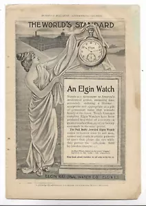 ELGIN NATIONAL WATCH CO. RUBY JEWELED 1898 MUNSEY'S MAGAZINE Print Ad 12 - Picture 1 of 1