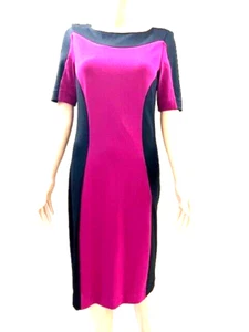 CLEO Women's Sz 8 Dress Black/Fuschia Sheath - Picture 1 of 5