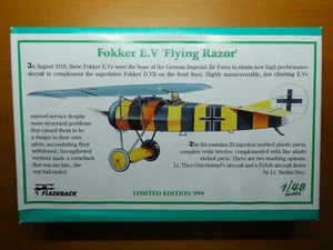 Flashback 1/48 Fokker E.V `Flying Razor' (KLH89 12) - Bild 1 von 6