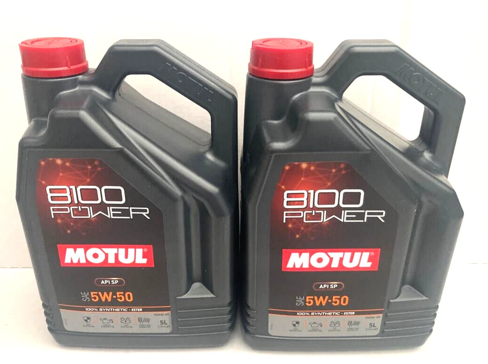 9,89 €/l Motul 8100 Power 5W50 2 x 5 Ltr aceite de motor fullsyn a base de éster