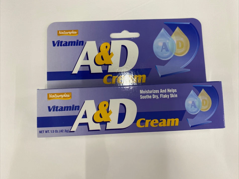 Creme hidrata vitamina A&D para pele seca e escamosa 1,5 oz FABRICADO NOS EUA - Imagem 1 de 1