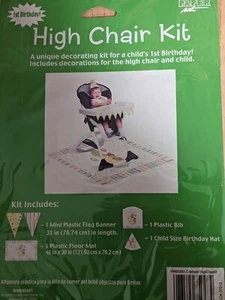 NEW/UNOPEN Paper Art First Birthday High Chair Kit - Picture 1 of 2