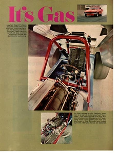 1969 FORD MUSTANG DIVERTENTE AUTO / GAS ROTONDA 427 SOHC ~ ARTICOLO ORIGINALE 2 PAGINE / ANNUNCIO - Foto 1 di 2