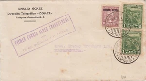 COLOMBIA cover Servicio de Transportes Aereos Cartagena 27 June 1932 1st flight - Picture 1 of 4