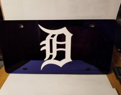 Detroit Tigers MLB  Blue Laser Tag License Plate WinCraft - Image 1 of 2