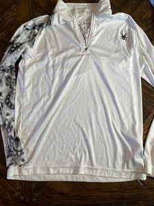 Spyder boys 1/4 pullover L white - Picture 1 of 4