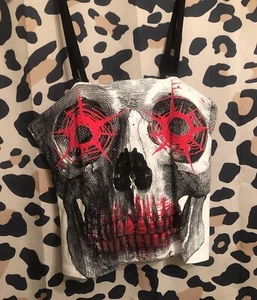 KREEPSVILLE 666 skull Cami Tube Top - size XL - horror goth - Picture 1 of 8