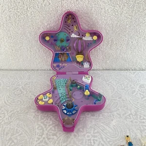 Polly Pocket 1993 Fairy Light Wonderland Star Compact Blue Bird 2 Dolls No Light - Picture 1 of 24