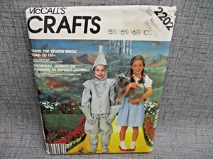 McCall's 2202 Wizard of Oz Adult Medium Dorothy Tin Man Uncut Sewing Pattern - Picture 1 of 4