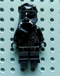 LEGO Star Wars First Order Tie Fighter Pilot Minifigure 75101 Two White Lines