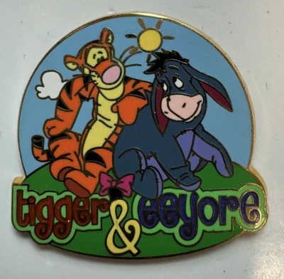 2008 - PIN Disney Tigger & Eeyore - Winnie The POOH and Friends - Disneyland DLR Foto 1 de 2